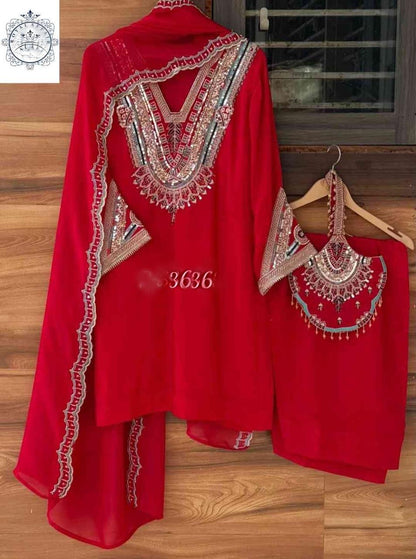 Silk stitched designer dress handmade designer stitched dresses Indian dress