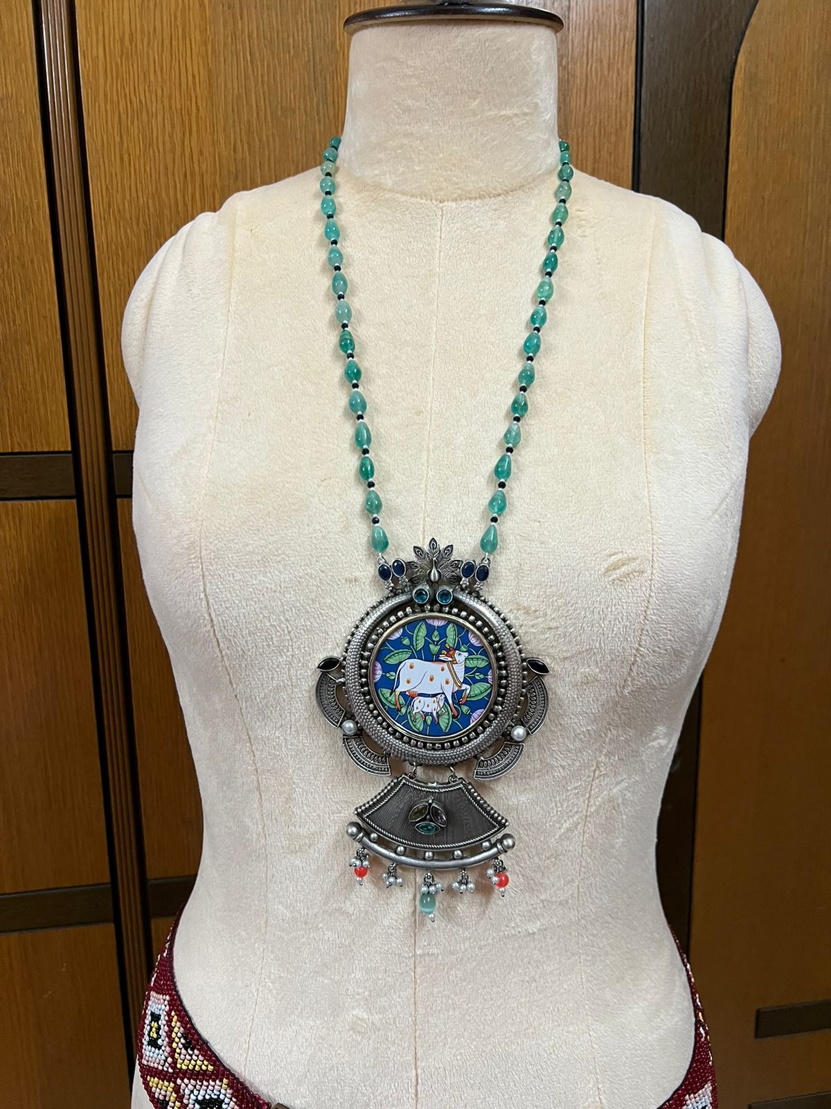 Beaded long Necklace set