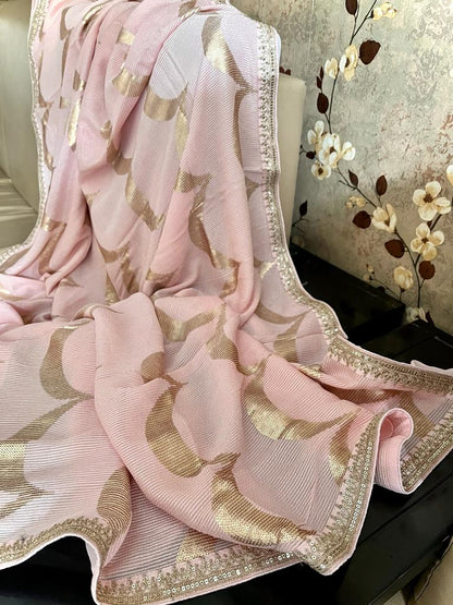 Celebrity inspired sequence partywear sarees