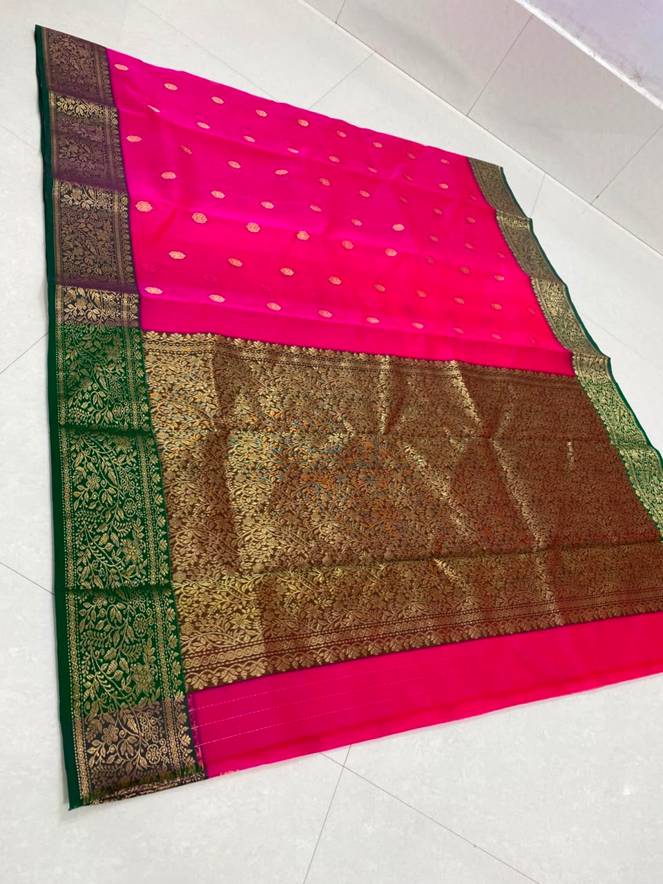 Pink Chanderi saree katan silk saree Indian sari blouse
