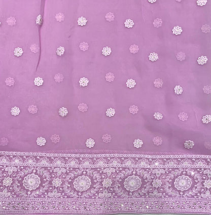 Nafisa Gorgette saree Chikankari sarees Indian saree
