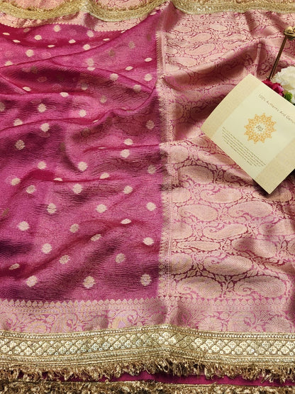 Tissue silk saree Indian wedding saree designer sarees