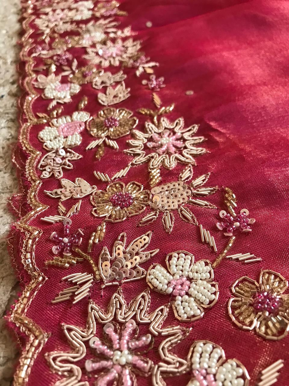 Ramaisha Tissue Organza saree Luxury styled sarees blouse