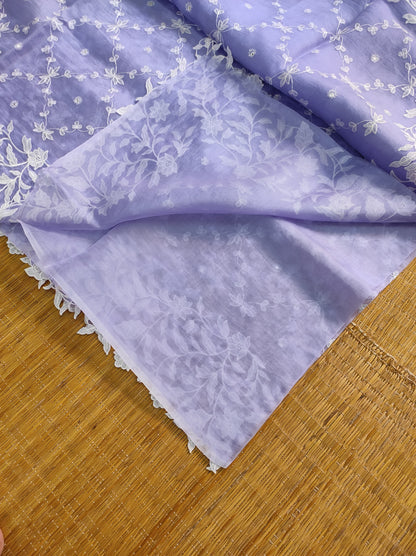 Nimisha organza silk saree scalloped inspired sarees