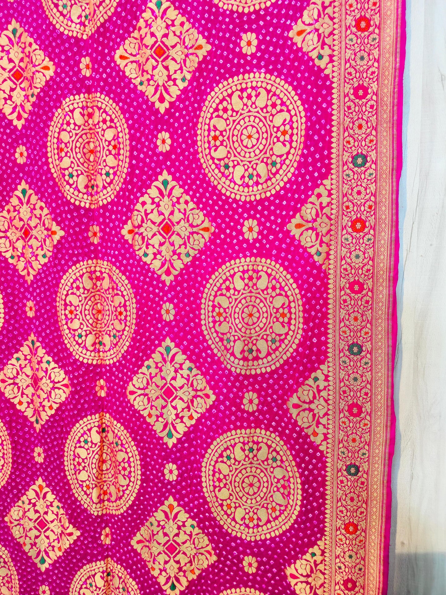 Meenakari saree gorgette saree Indian heritage sari blouse