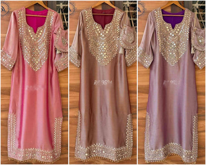 Giraffe indpired tissue dress stitched dress Indian dress Partywear dresses