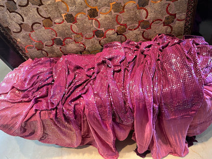 Purple Shaded Sequins Saree Partywear sarees