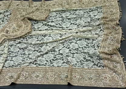 Lace saree wedding sari women sarees with readymade blouse