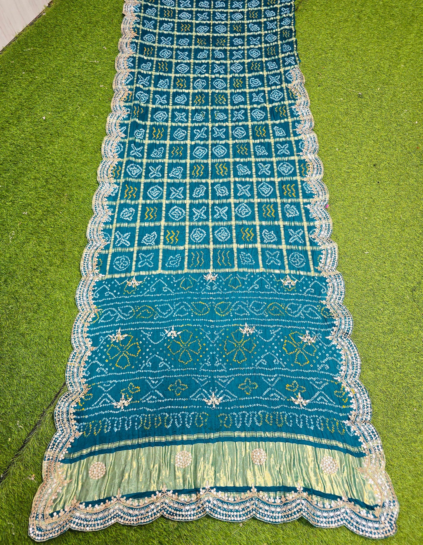 Rama gharchola saree gajji silk sarees blouse Indian sari