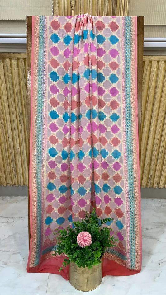 Noshin polka dot inspired gorgette dupatta