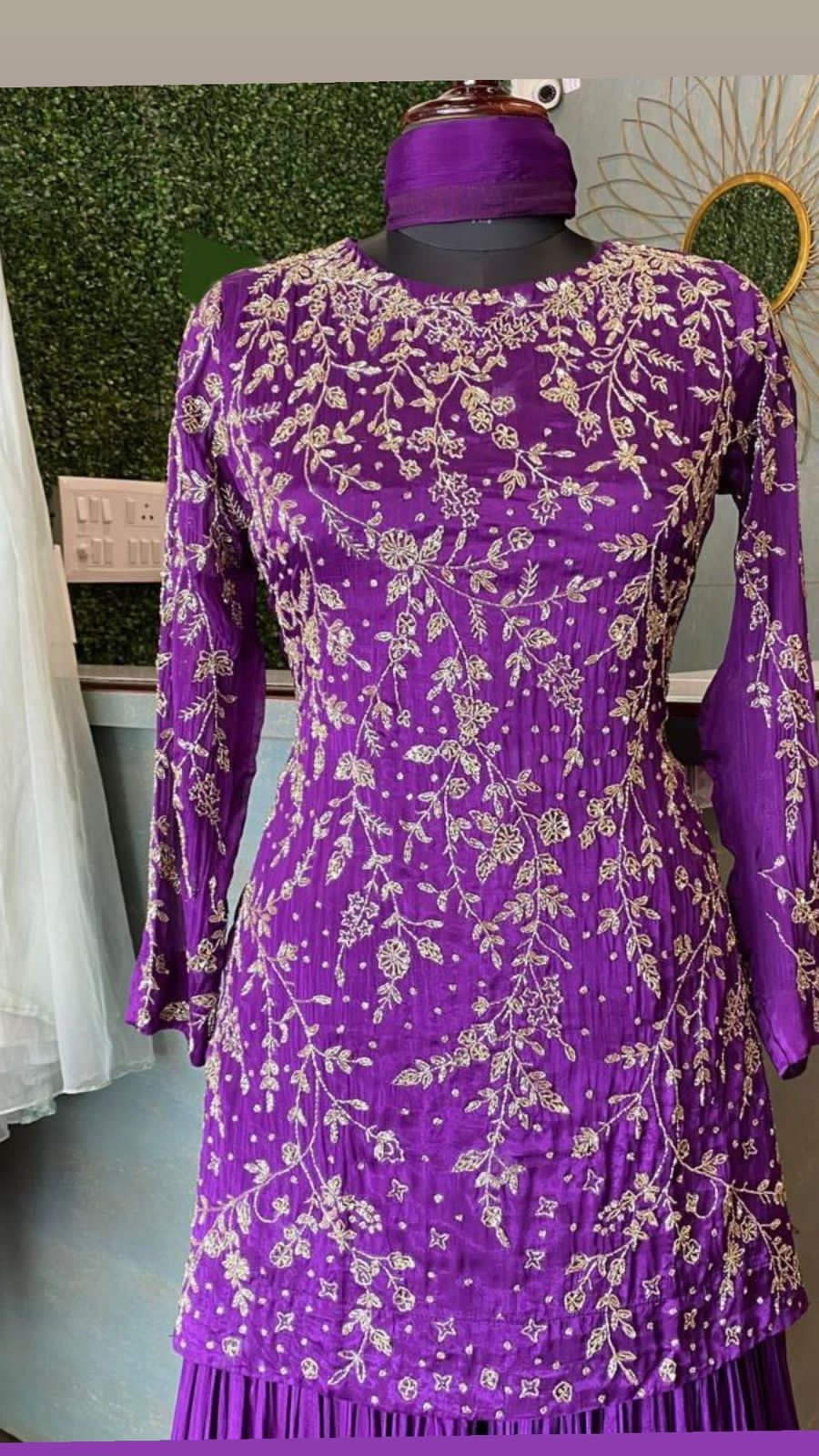 Rivisha kurta gharara dress indowestern dress
