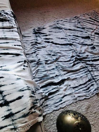 Shibori premium marble crepe silk sarees partywear sarees