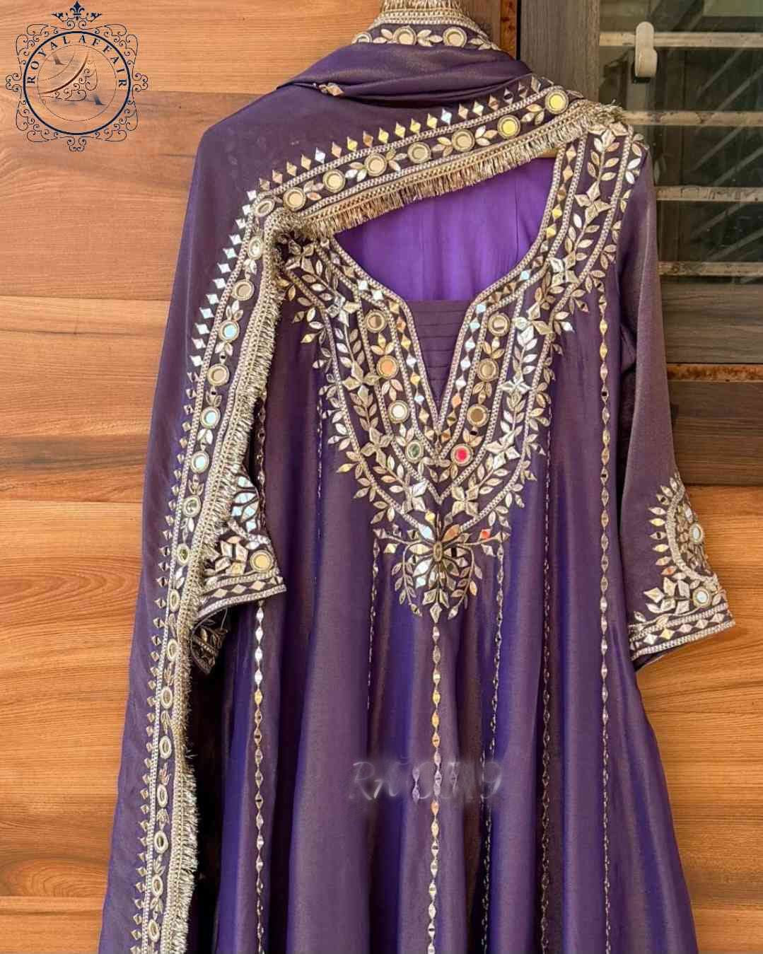 Tissue dress designer Anarkali dress stitched long dress