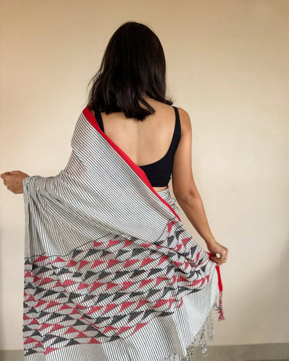 Handmade cotton saree khaddi cotton sarees blouse women sari