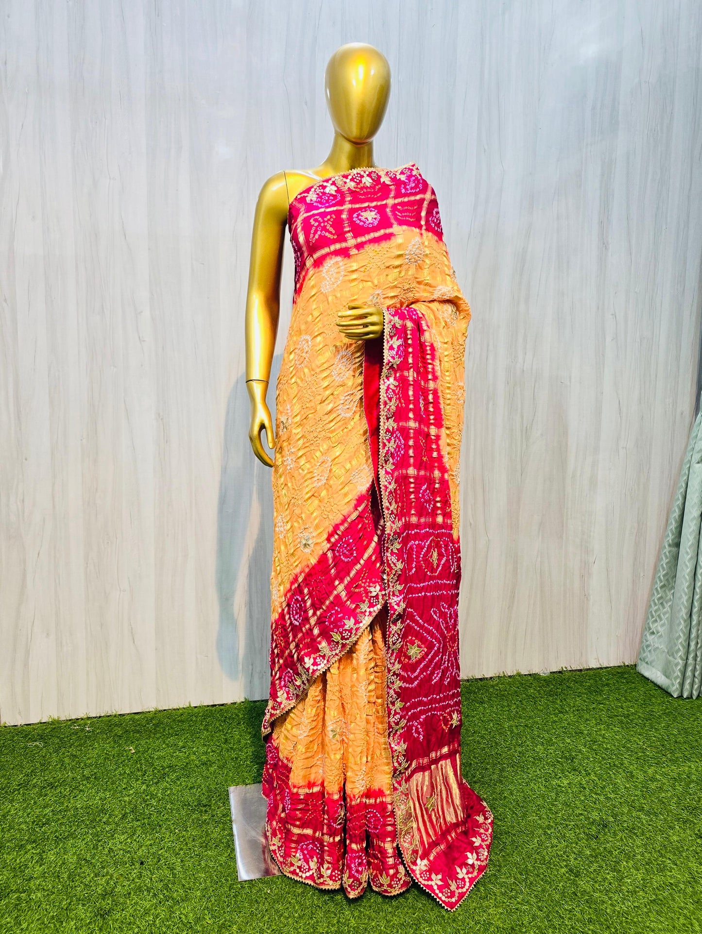 Ramaiya gajji silk saree gharchola sarees Indian sari blouse