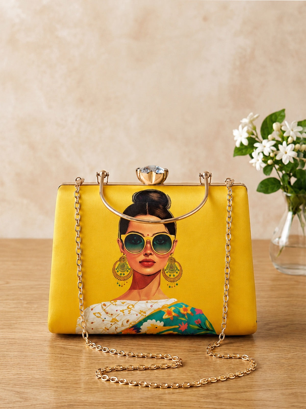 Designer clutch printed clutch Partywear purse
