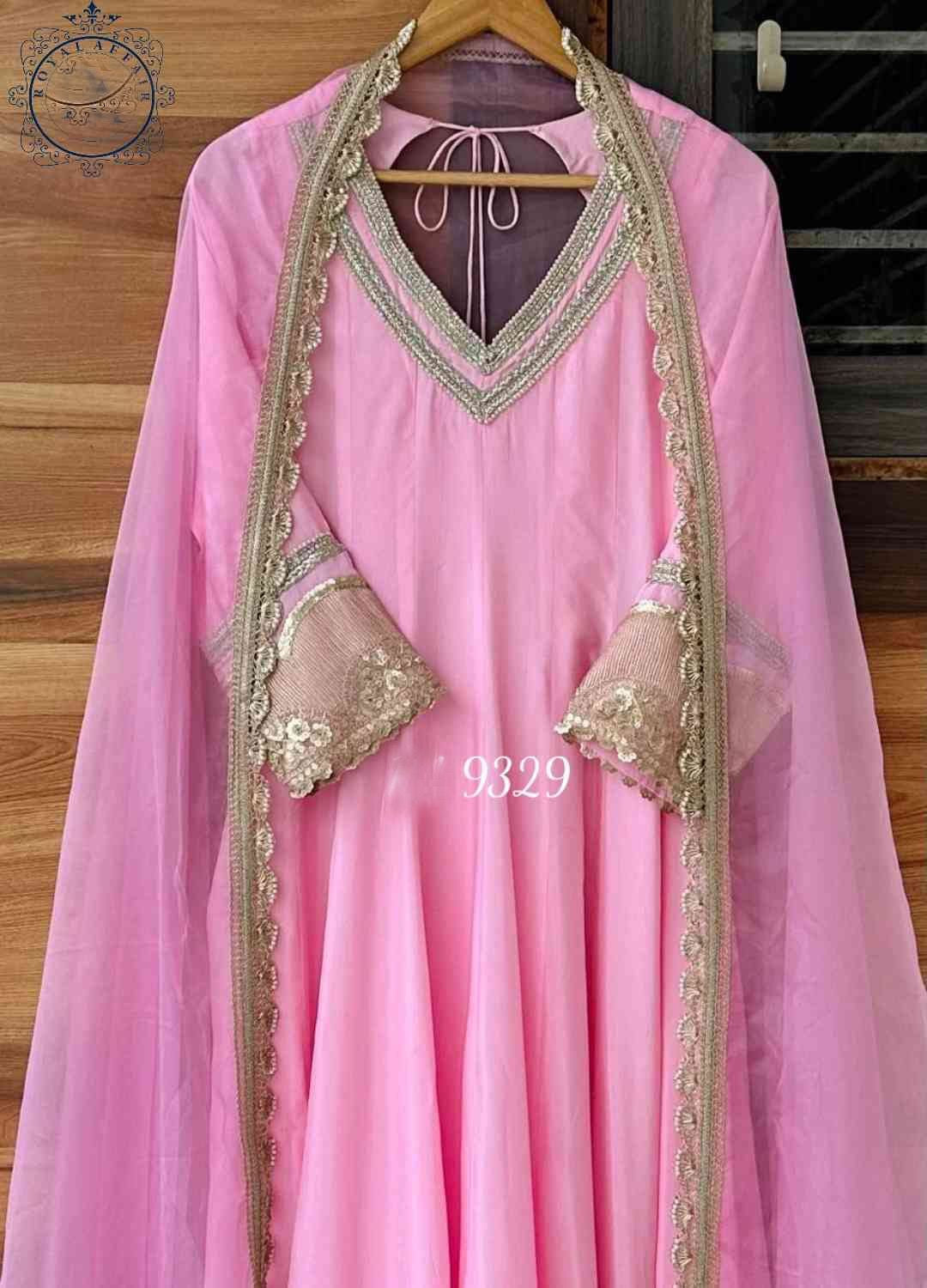 Pink Anarkali dress Indian salwar suit designer suit