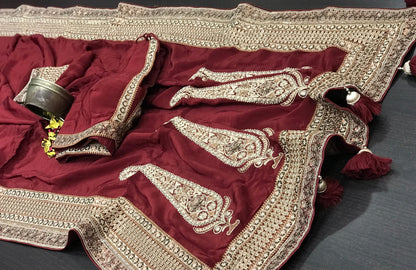 Crepe silk saree paisley inspired sari blouse reception sarees