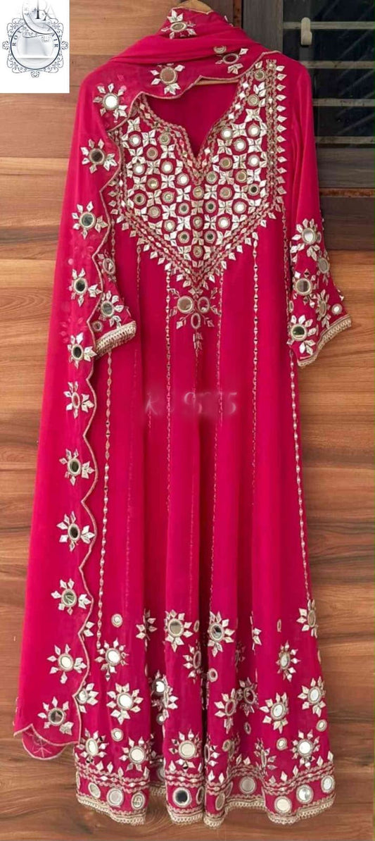Anarkali dress gorgette stitched salwar suit Indian dresses