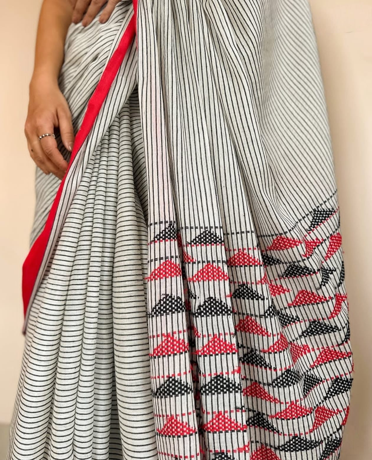 Handmade cotton saree khaddi cotton sarees blouse women sari