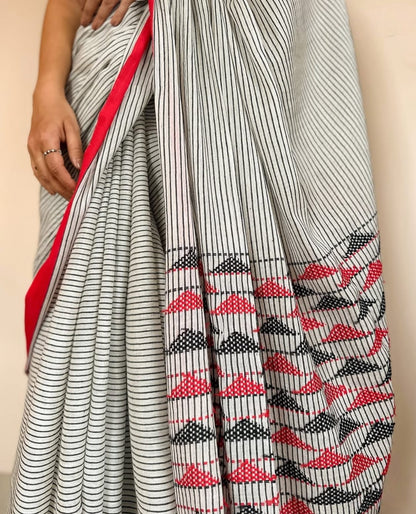 Handmade cotton saree khaddi cotton sarees blouse women sari