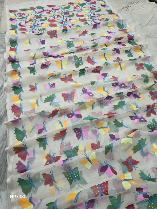 Mohisha tantuj saree floral sari blouse Indian sarees