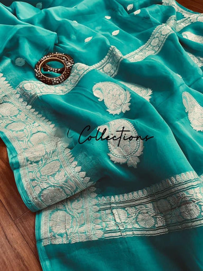 Timara chiffon Banarsi sarees