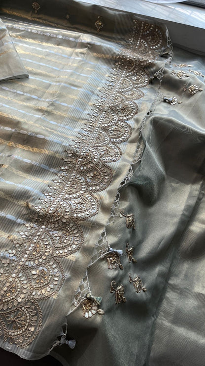 Tissue handloom saree Indian  saree