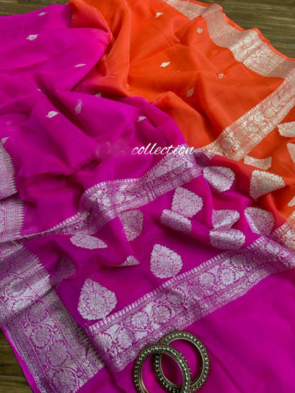 Lavashi chiffon saree,,,,Banarsi sari