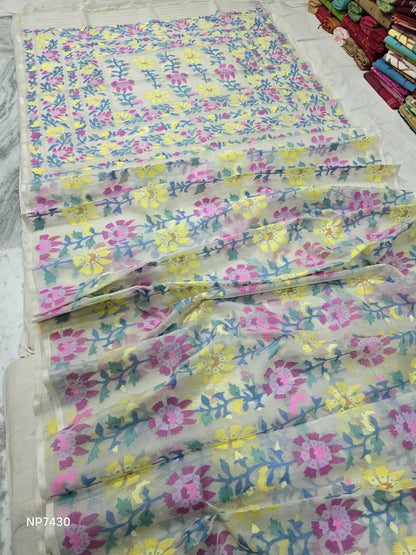Kimika Jamdani saree Indian traditional sarees