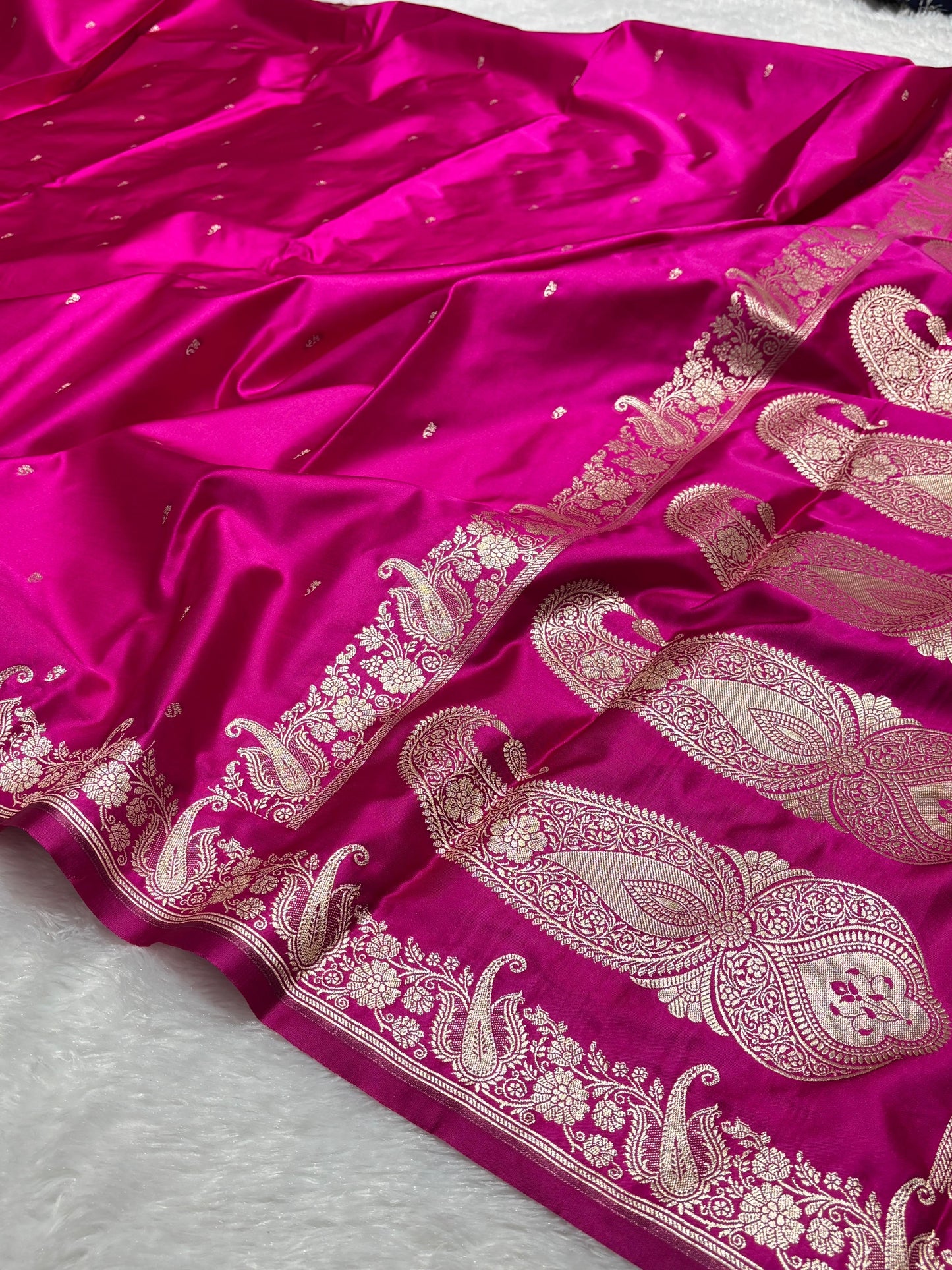 Mashru Katan silk saree Indian sari blouse wedding sarees