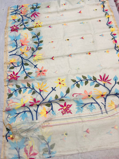 Alisha tantuj jamdani saree Indian sarees