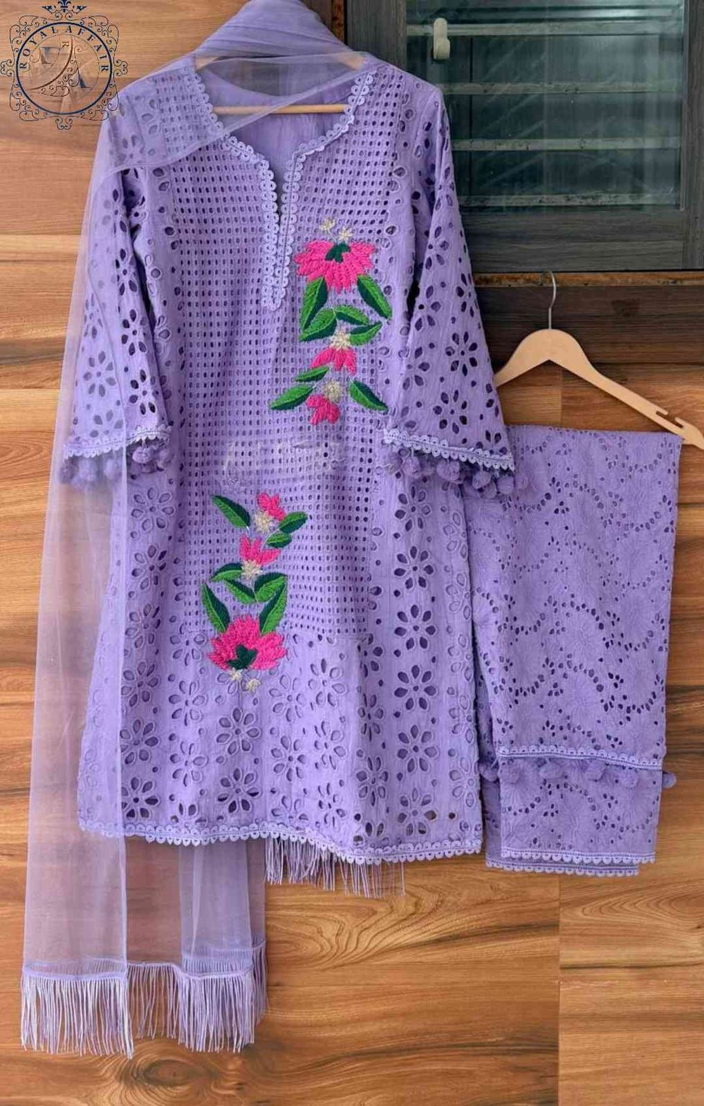 Chikankari dress stitched dress bridesmaid dress