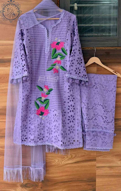 Chikankari dress stitched dress bridesmaid dress