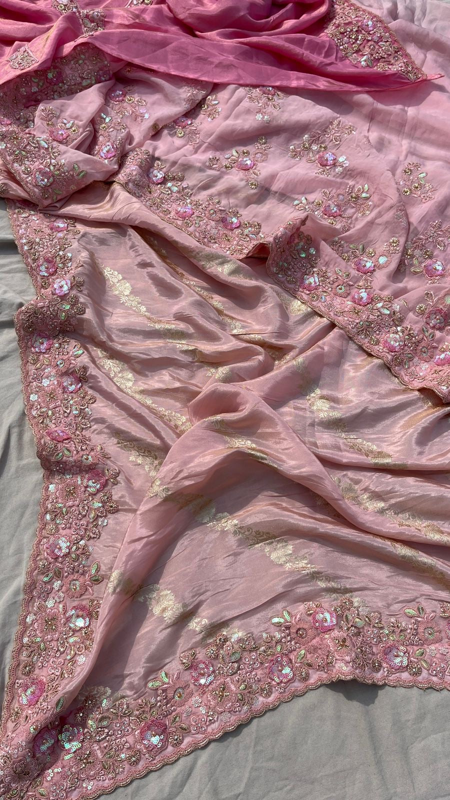 Namisha zari munga banarsi saree