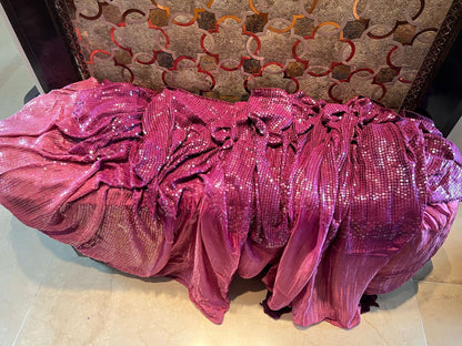 Purple Shaded Sequins Saree Partywear sarees
