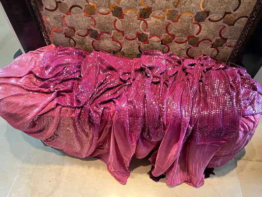 Purple Shaded Sequins Saree Partywear sarees