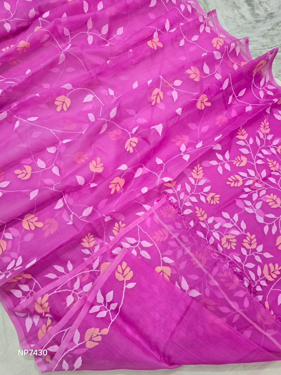 Handmade jamdani saree women saree Indian wedding sari blouse