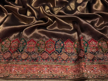 Kani silk saree Kashmiri heritage sarees Indian sari blouse