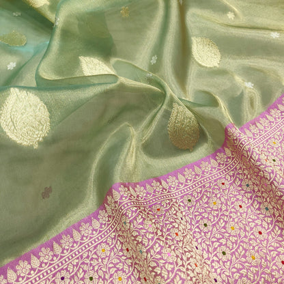 Govika tissue silk saree handwoven saree Zari sarees blouse
