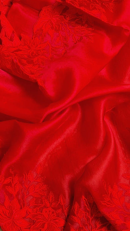 Anikashi Organza Saree Partywear saree blouse
