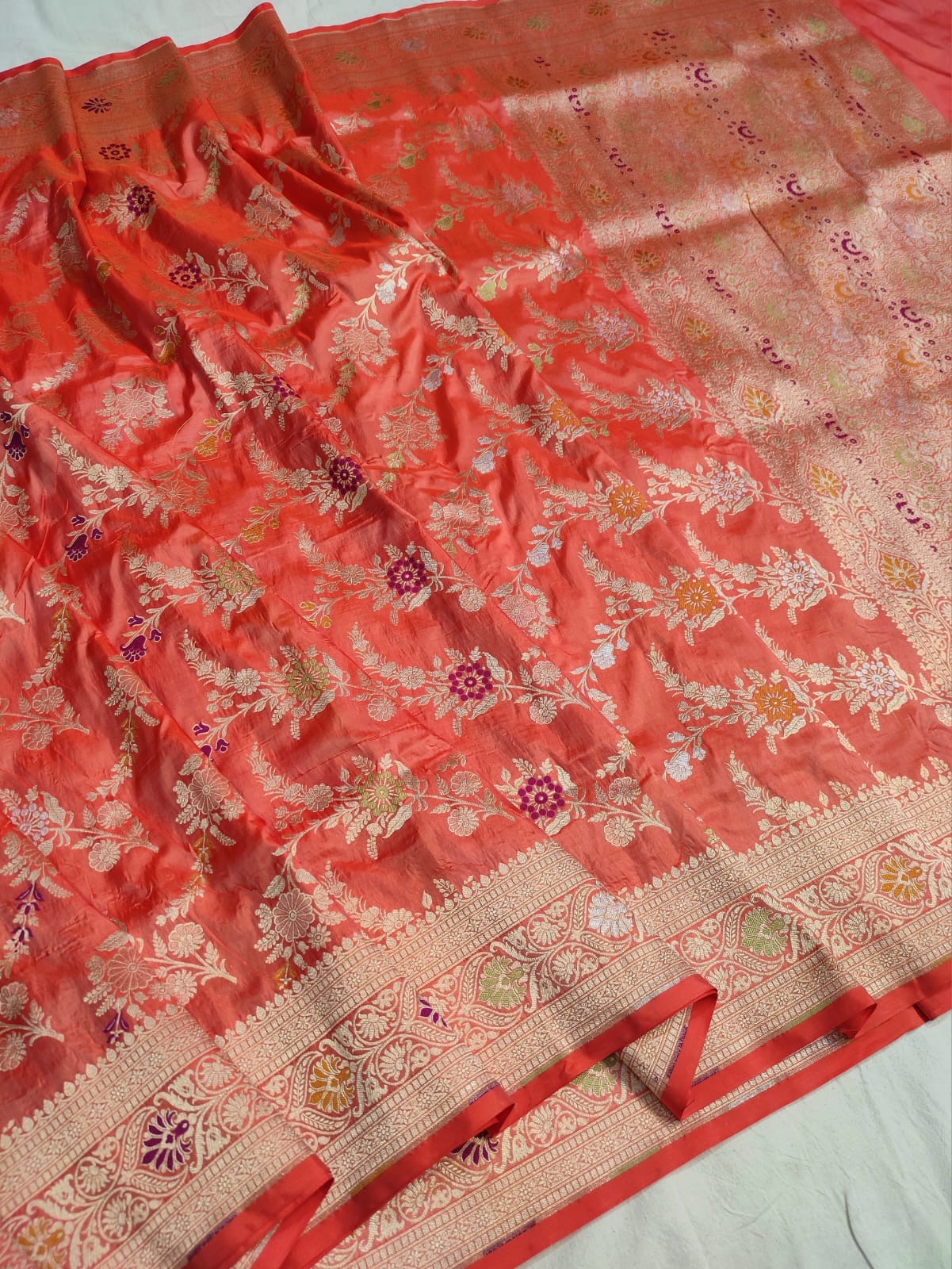 Exclusive Banarsi handloom Katan silk saree