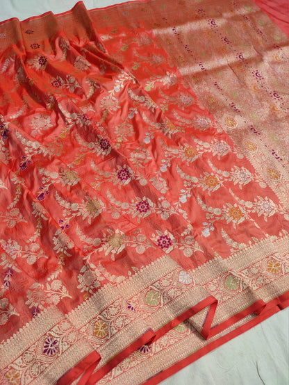 Exclusive Banarsi handloom Katan silk saree