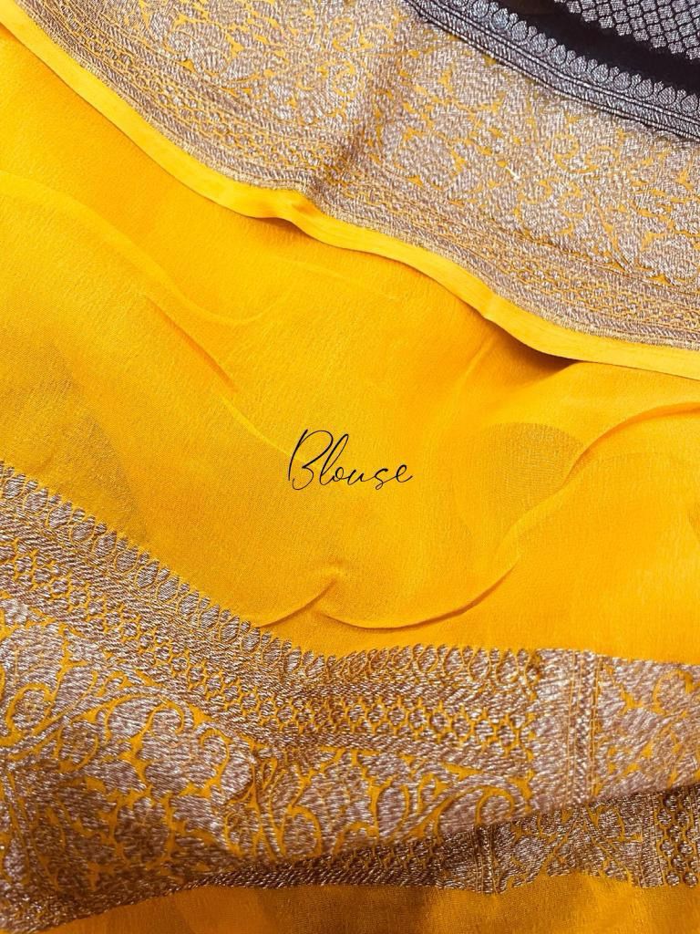 Handwoven khaddi gorgette indian saree