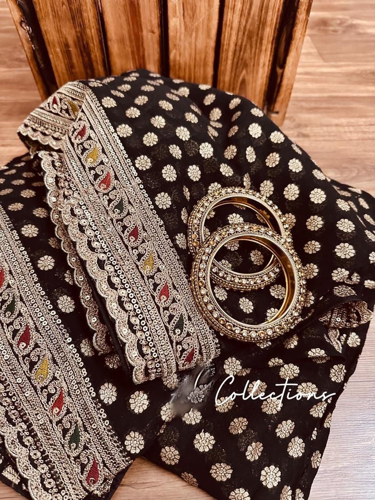 Vernia handwoven khaddi gorgette saree