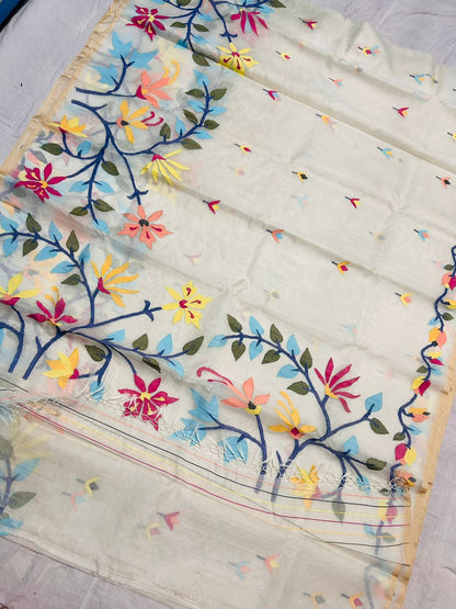 Alisha tantuj jamdani saree Indian sarees