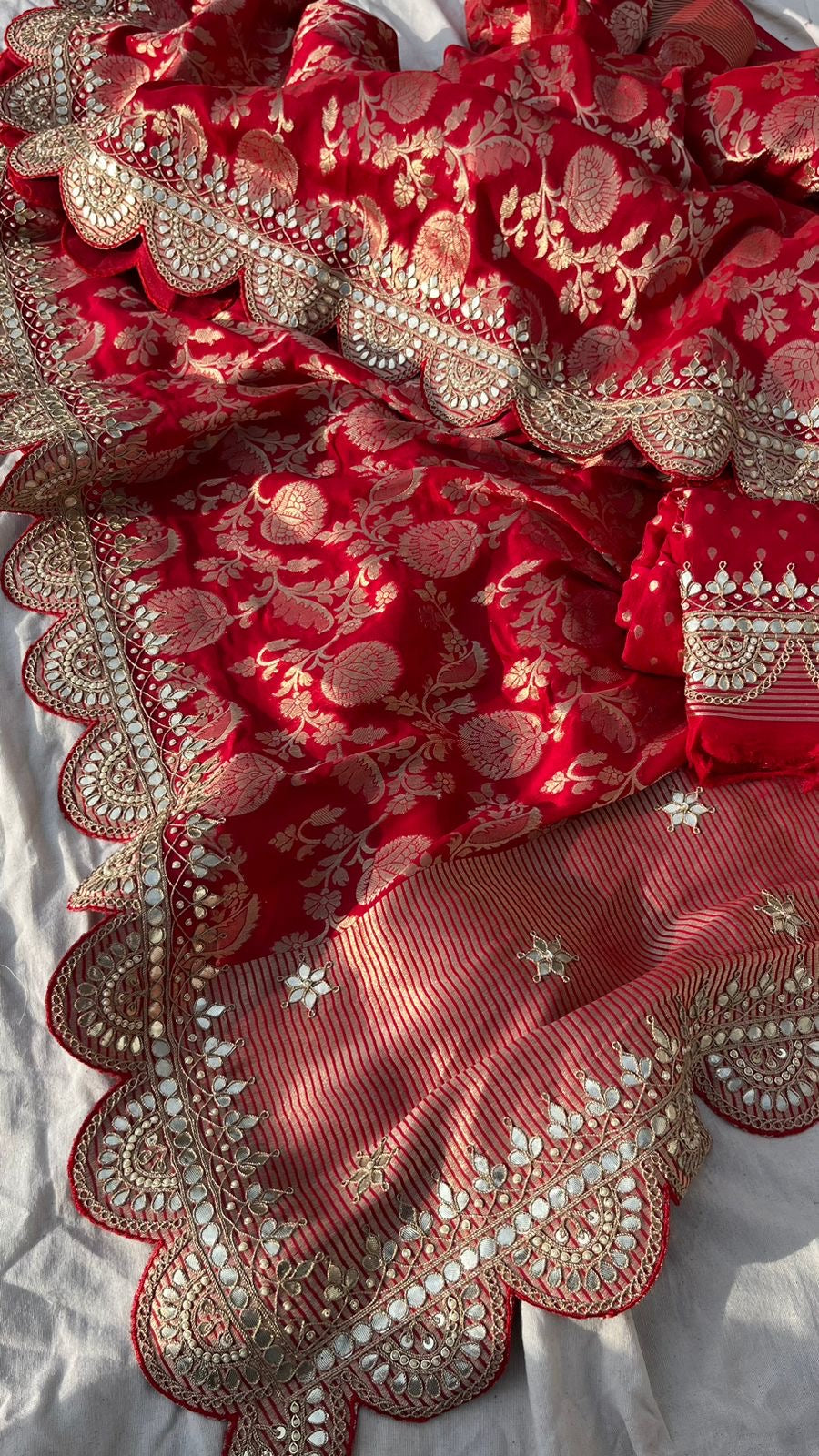 Mahisha Khaddi Gorgette Saree Indian Traditional Sarees