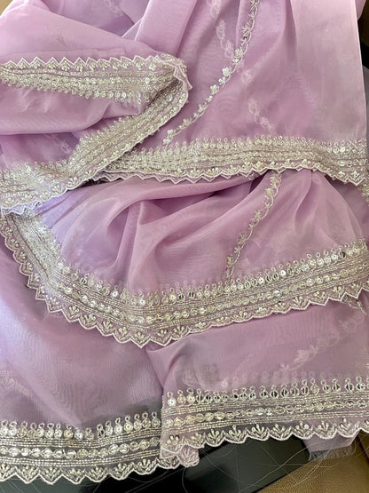 Sanisha organza saree partywear sarees Indian sari