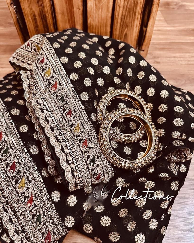 Vernia handwoven khaddi gorgette saree