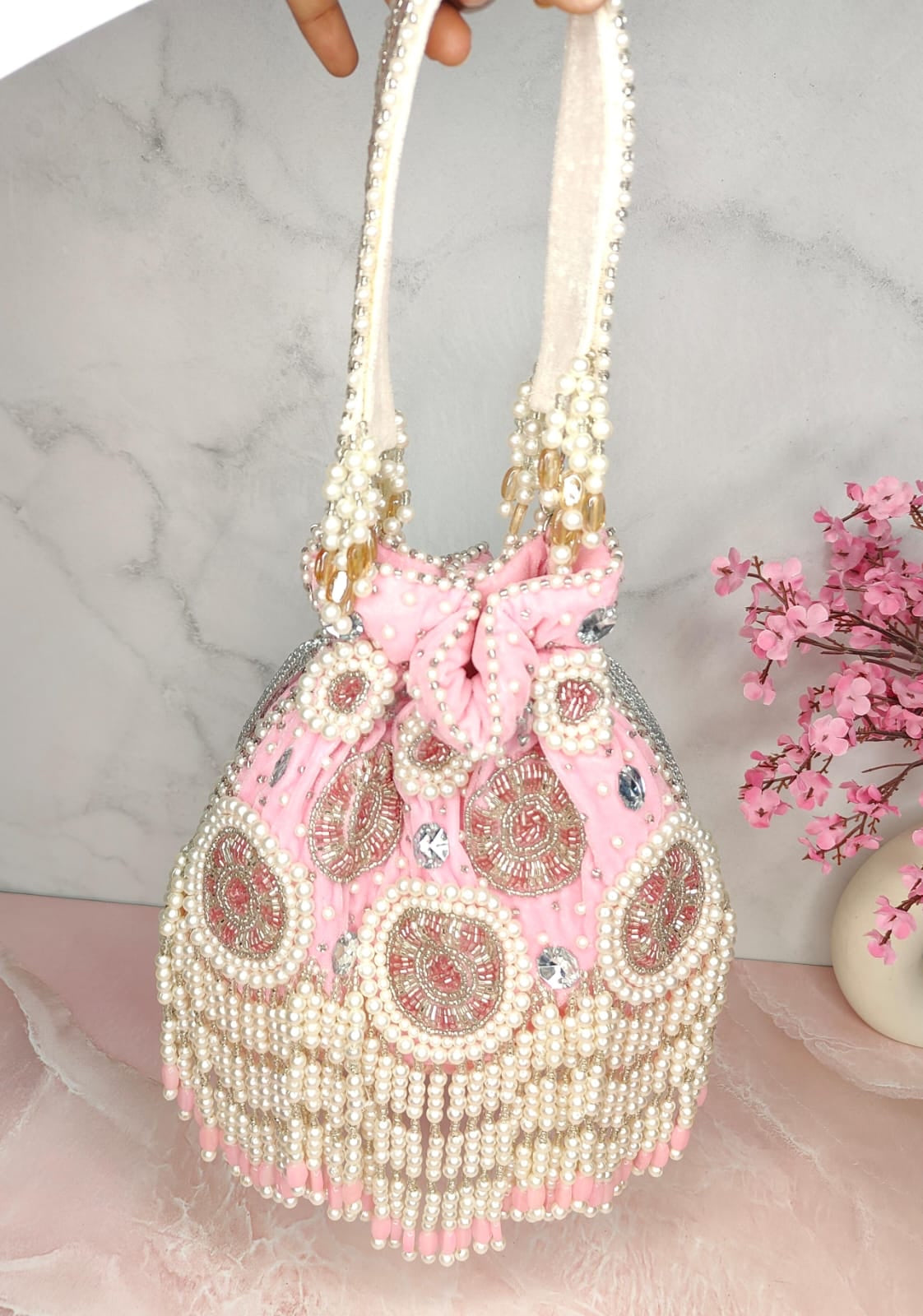 Lavish designer inspired embroidery potli